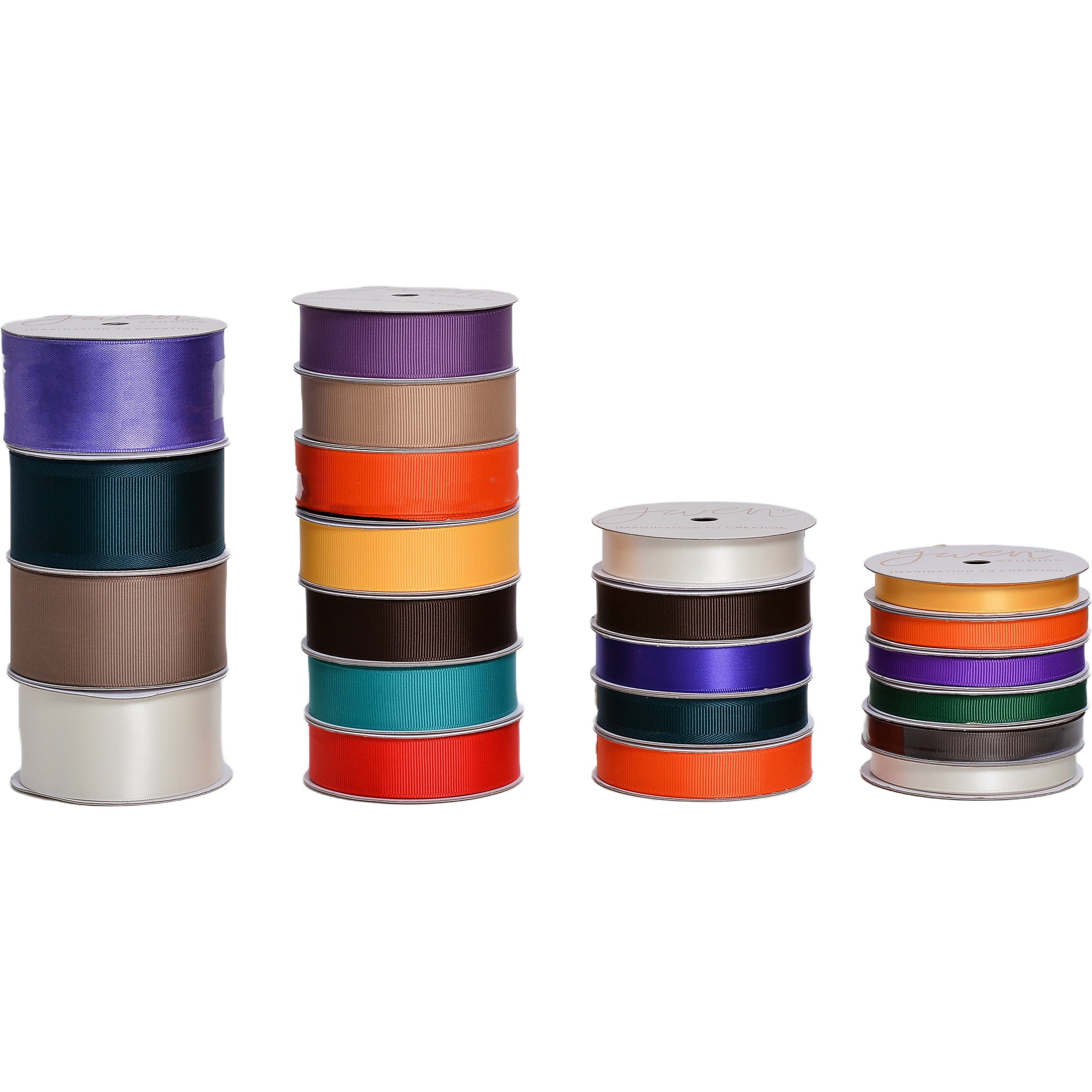 Gwen Studios Fall Palette, Mystery Ribbon Box, 22 Roll, 154 Yards, for Crafting and Gift Wrapping