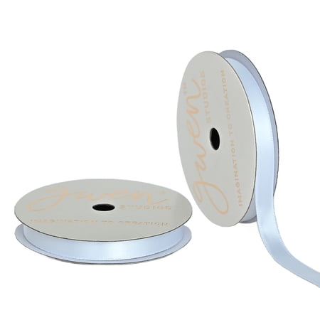 Gwen Studios 3/8" White Satin Ribbon, 7 Yards