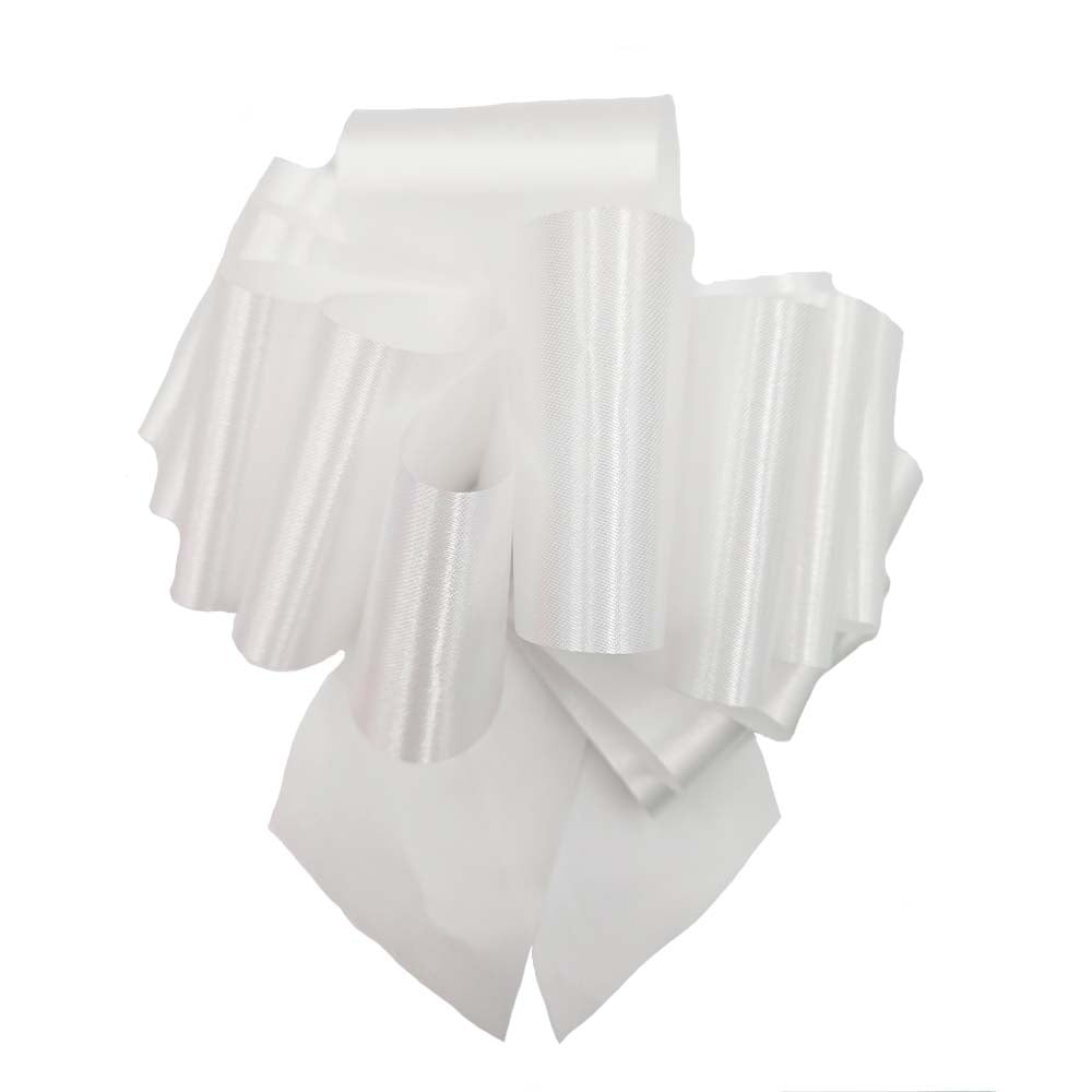 Gwen Studios 6 Inch Pull Bow Value Pack, 12 Count, White