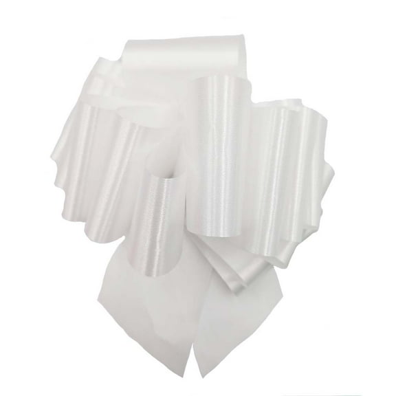 Gwen Studios 6 Inch Pull Bow Value Pack, 12 Count, White