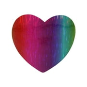 Gwen Studios Embroidered Rainbow Heart Iron-on Patch Applique, 3" x 3"