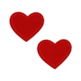 thumbnail image 1 of Gwen Studios Embroidered Red Heart Iron-on Patch Appliques, 1.45" x 1.4", 2CT, 1 of 7