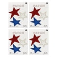 thumbnail image 1 of Gwen Studios Red, White and Blue Stars Embroidered Iron-on Patch Appliques, 2.5", 12PC, 1 of 7
