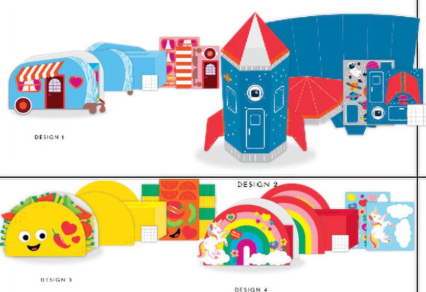 Gwen Studios Valentine's Day Mailbox Decorating Kit, 4 Assorted Styles