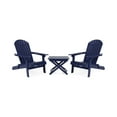 thumbnail image 1 of Gwendolyn Outdoor 2 Seater Acacia Wood Chat Set, Navy Blue, 1 of 1