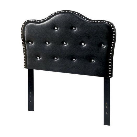Gwenyth Contemporary Headboard, Black
