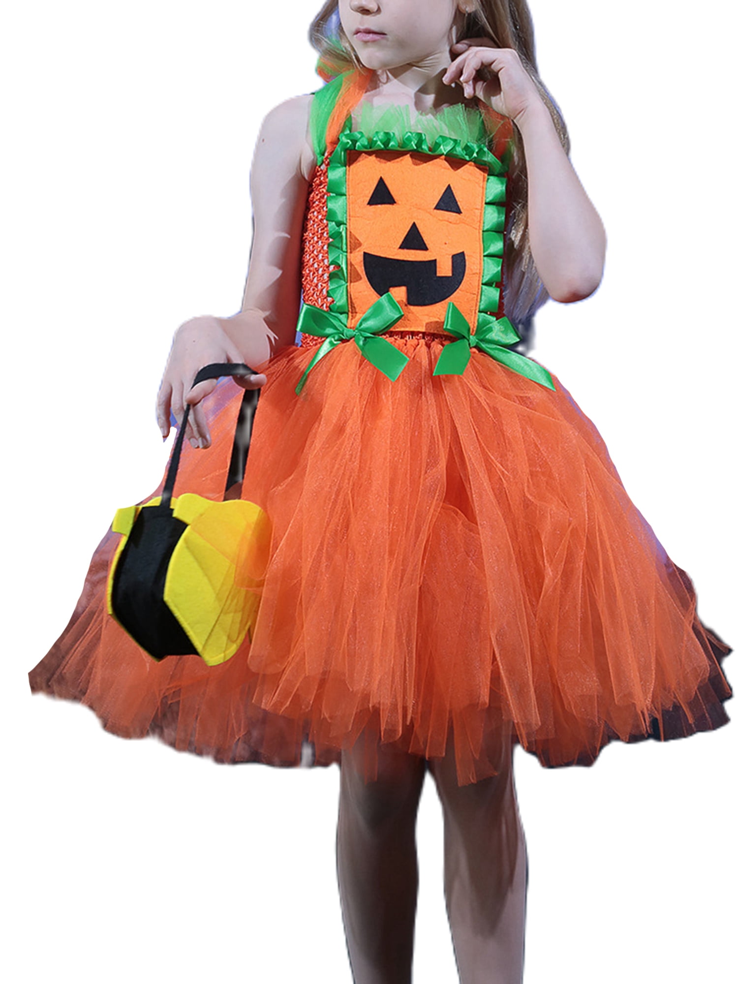 Gwiyeopda Kids Toddler Baby Girls Halloween Dress Up Pumpkin Princess ...