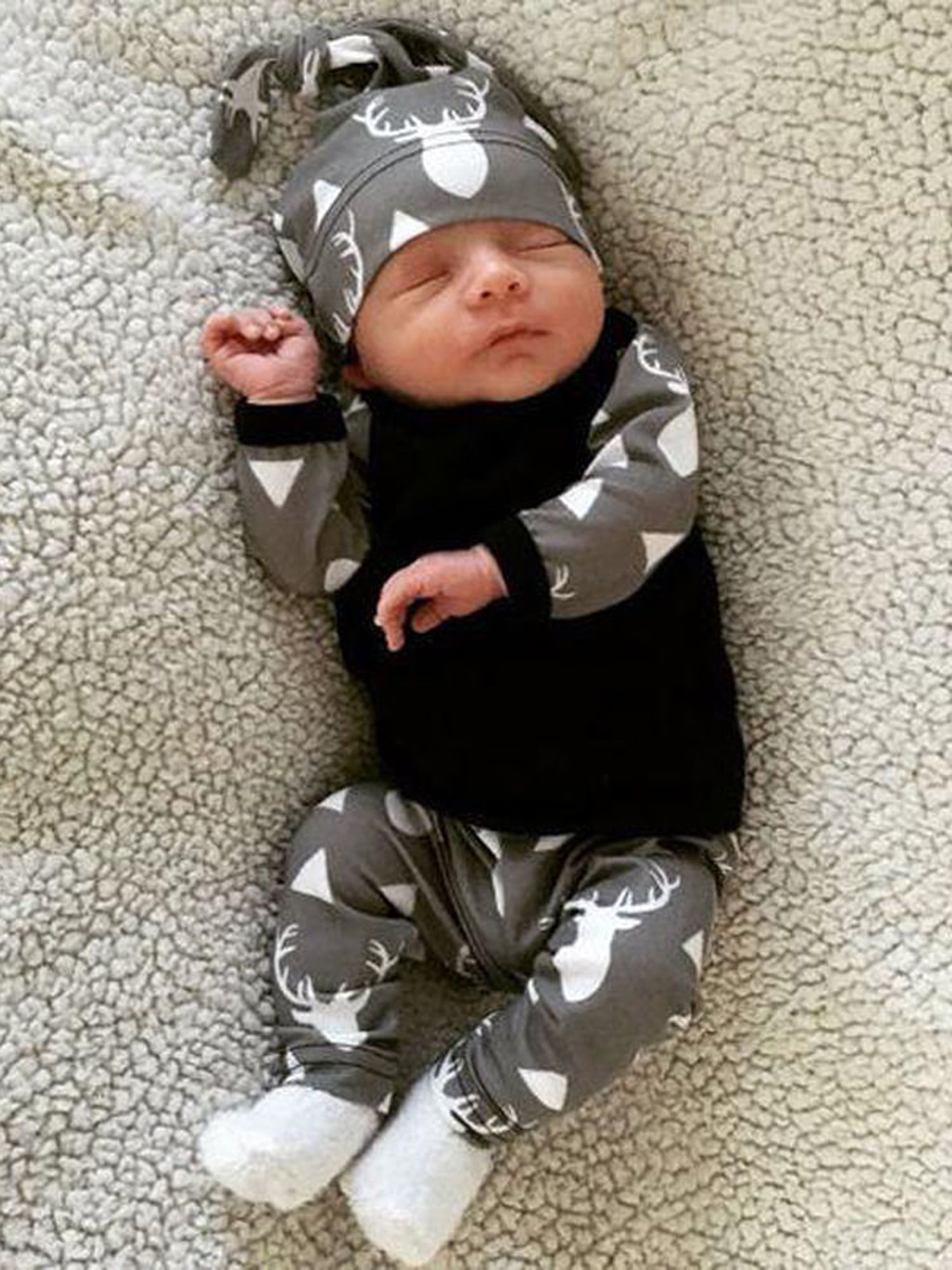 Newborn baby boy deer outfit 2025