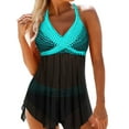 Gwiyeopda Women Two Piece Swimsuit Tummy Control Bathing Suits Tankini Top with Sporty Shorts