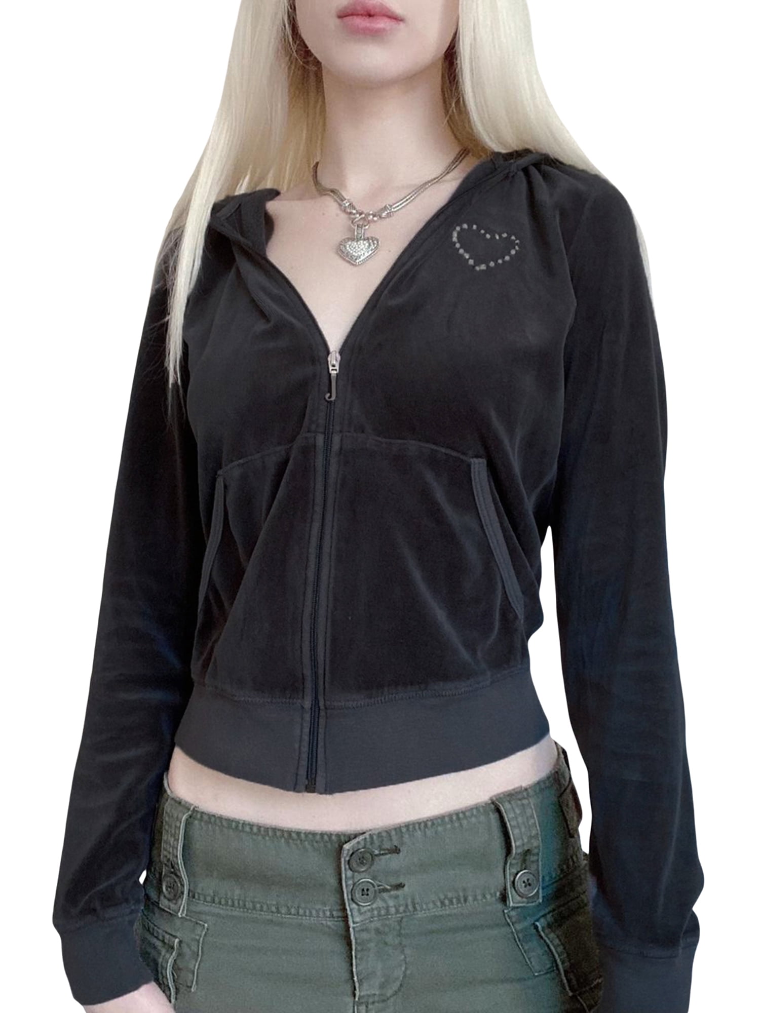 Velvet zipper jacket hotsell