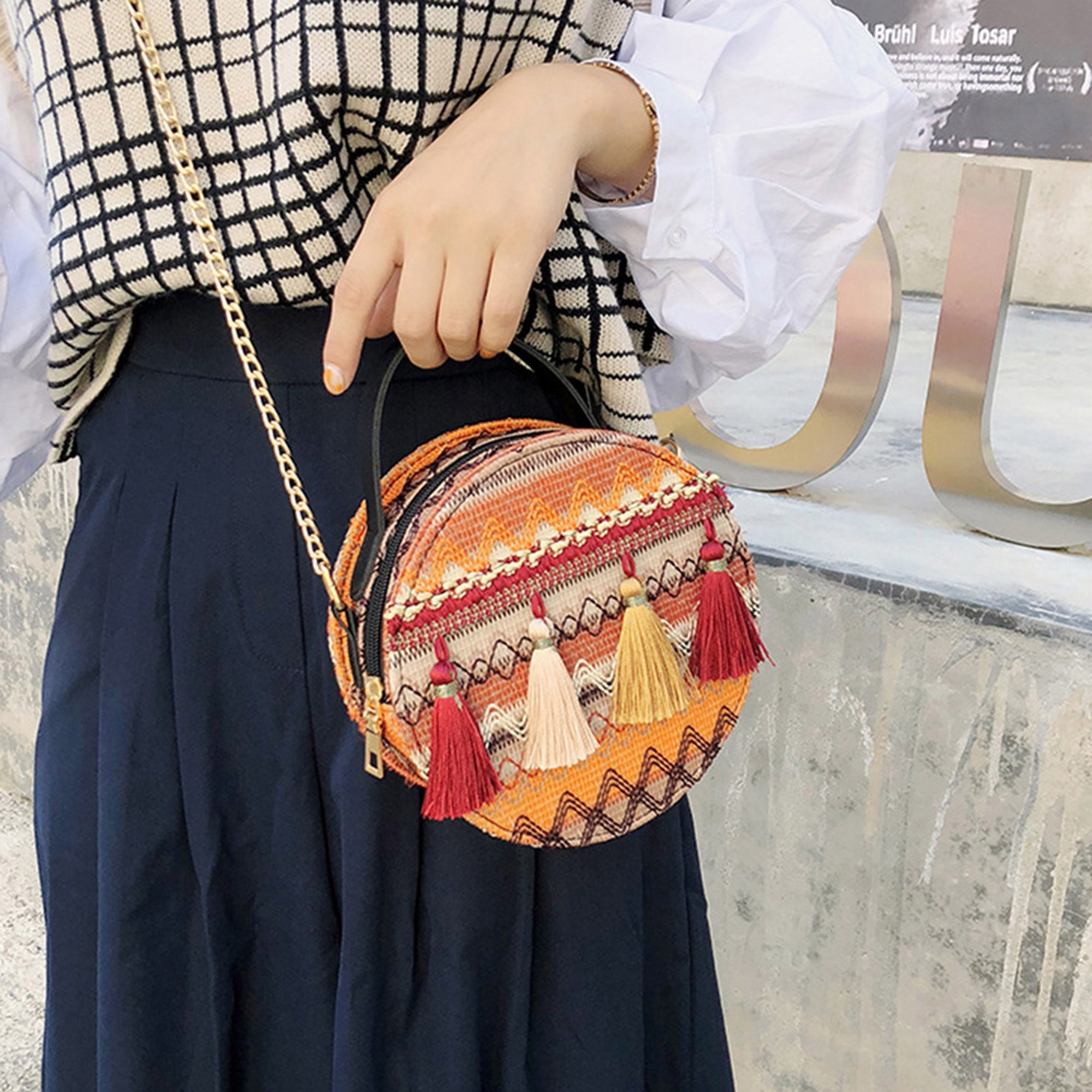 Bohemian style shop bags