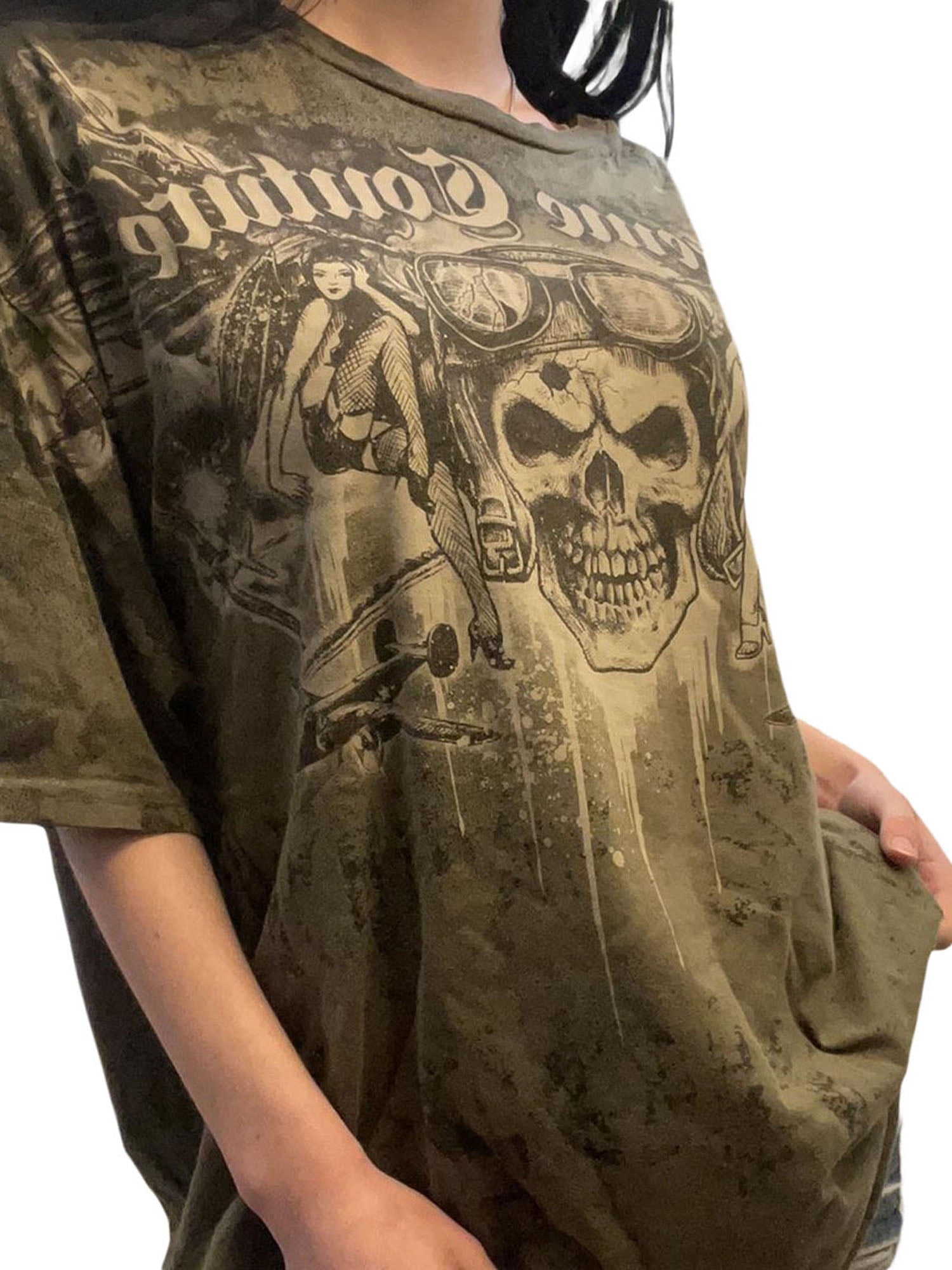 Felcia Damen Vintage Shirt - Y2K Langarm Mit Spitze & Hemdkragen