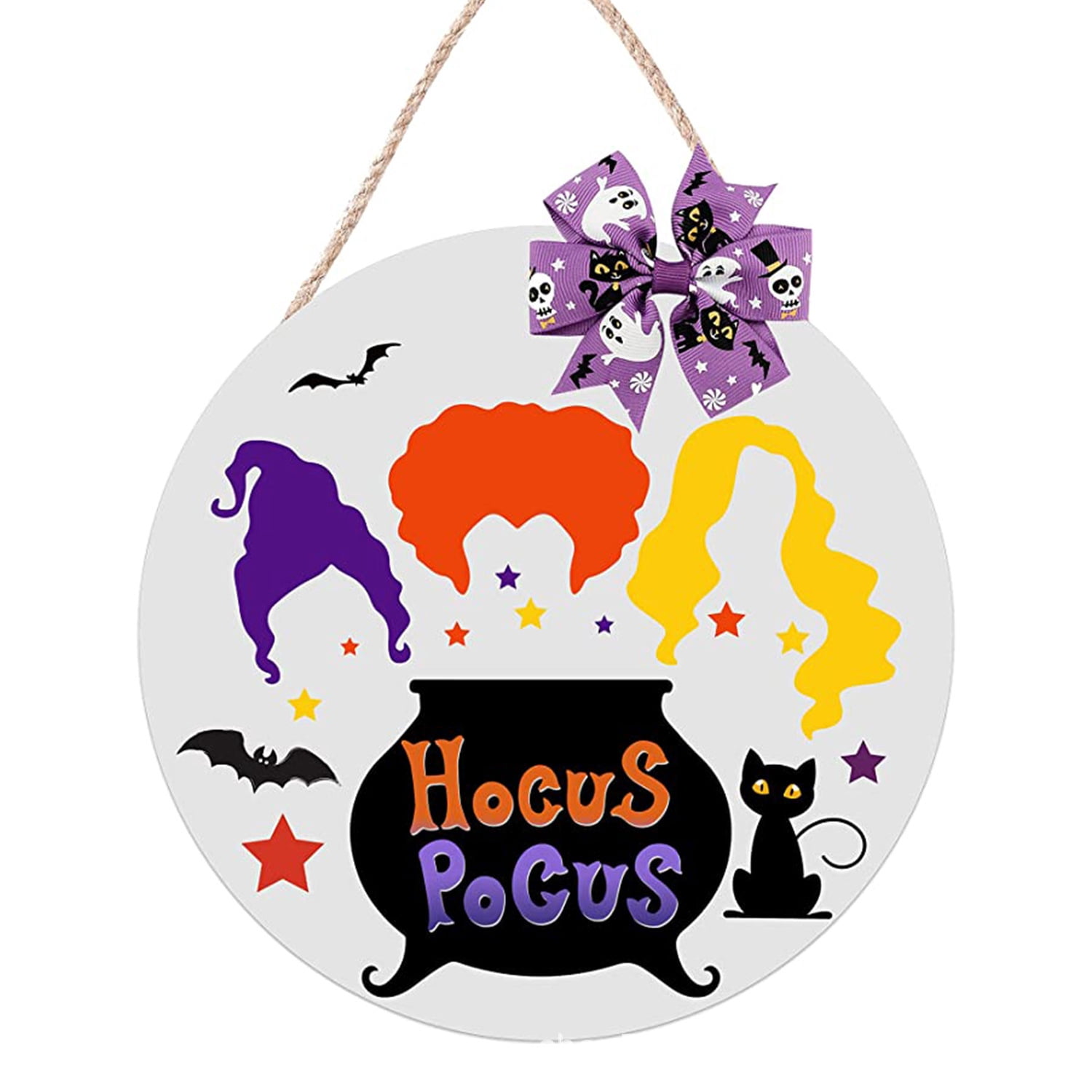 Gwlyn Halloween Door Sign - Hocus Pocus Decor I Smell Children Sign ...