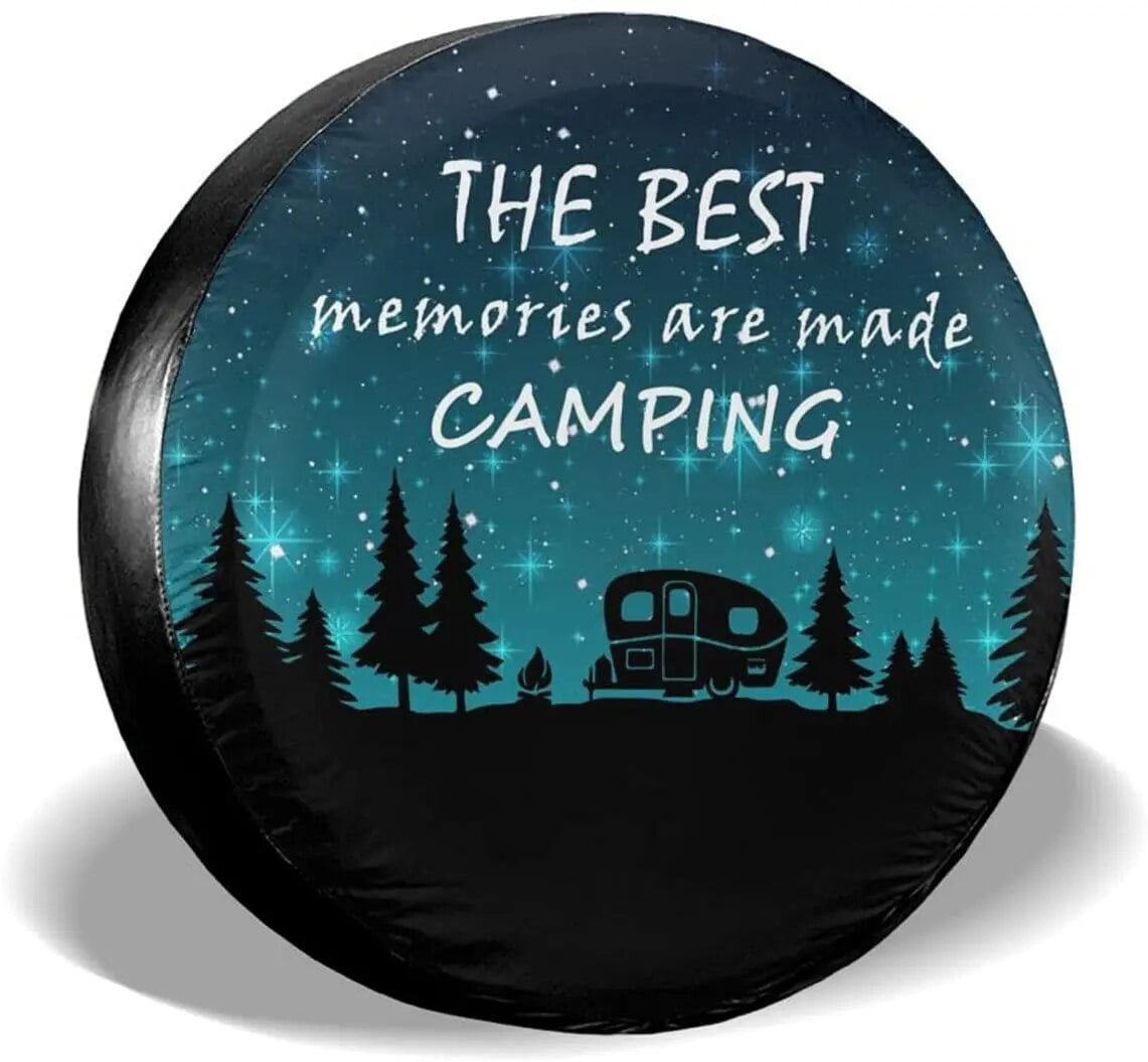 Gwomo The Best Memories are Made Camping Spare Tire Cover Wheel