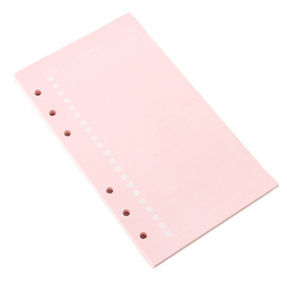 Gwong 2Pack 40 Sheets A6 Filler Papers Looseleaf Notebook 6 Holes