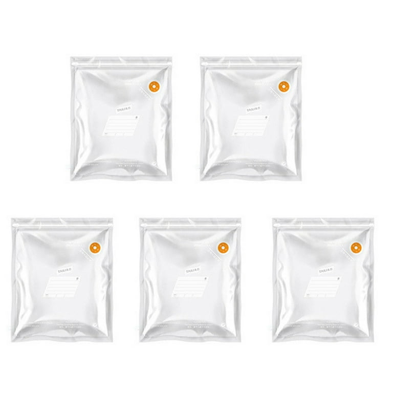 5pcs Vacuum Sealer Bags Food Grade Large Capacity Vacuum Sealer Bags  Leakproof