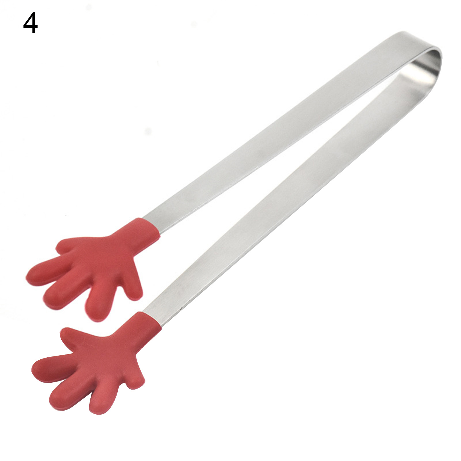 Gwong Food Clip Portable Cute Stainless Steel Mini Hand-Shaped Ice Cube Sugar Tong for Kitchen(Type 4) - image 1 of 10