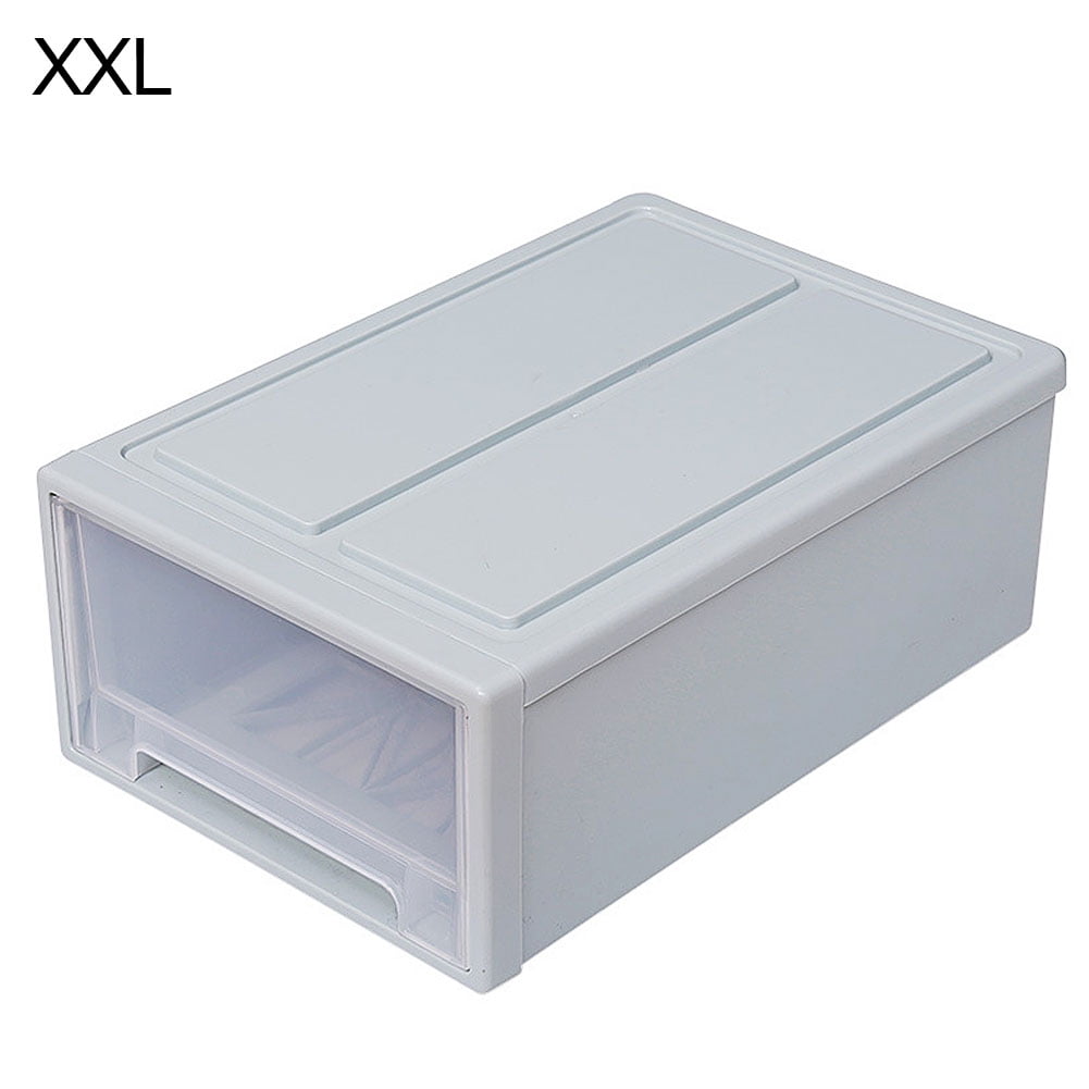 Gwong Household Plastic Transparent Stackable Drawer Storage Box ...
