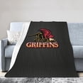thumbnail image 1 of Gwynedd A Mercy University Logo Fleece Blanket, Very Soft Microfiber Flannel Blanket for Couch Warm and Cozy for All Seasons, 1 of 6