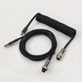 thumbnail image 1 of Gx12 5 Pin aviator Connector Cables Usb c Coiled Aviation Cable Aviation Plug 5pin 4pin Keyboard Cable, 1 of 5