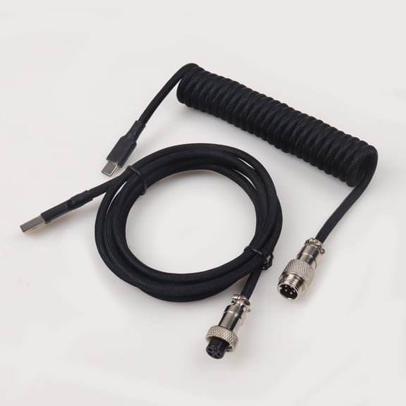 Gx12 5 Pin aviator Connector Cables Usb c Coiled Aviation Cable Aviation Plug 5pin 4pin Keyboard Cable