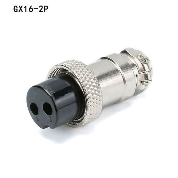 RIVERWELD 2 Pin Aviation Plug Connector Set - 16-2P Male & Female Metal Self-Locking