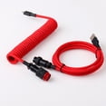 thumbnail image 1 of 5 Pin Gx16 aviator Coiled Cable Mechanical Keyboard Custom Usb c Coiled Cable Wire Pastel Cable, 1 of 5