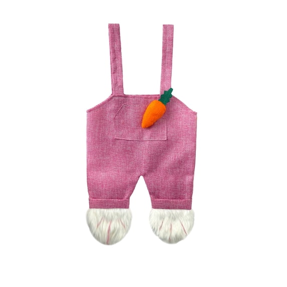 Gxdcog Easter Overalls Shaped Storage Bag, Easter Eggs Storage Bag Perfect for Egg Hunts