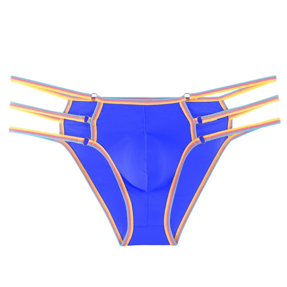Gxdcog Men's Sexy Bandage G-String Men Stretch Strap Waistband Briefs Bulge Pouch Thong Bikini Underwear Sleepwear Lingerie Underpants Knickers