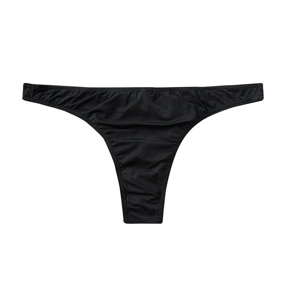 Gxdcog Men's Thong Underwear Elastic Micro Bikini Briefs Men Soild Color Baisic Low Waist Comfortable Pouch Panties Sexy Thongs