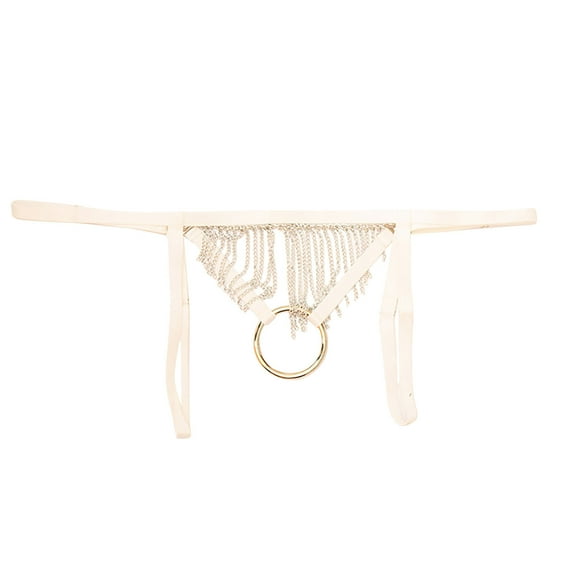 Gxdcog Mens Jockstrap Underwear Low Waist Mesh Breathable Athletic Supporter Jock Straps Spandex Hollow Hot Male Underpants Men Crotchless Strappy Thongs O Ring Decor G-string