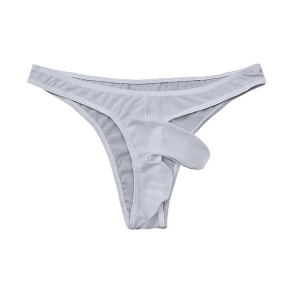 Gxdcog Mens Sexy Underwear for the Bedroom Biniki Plain Stretch Lingerie Briefs Thong G-string Back Underpants Waist Low Tangas Soft Microfibre Panties