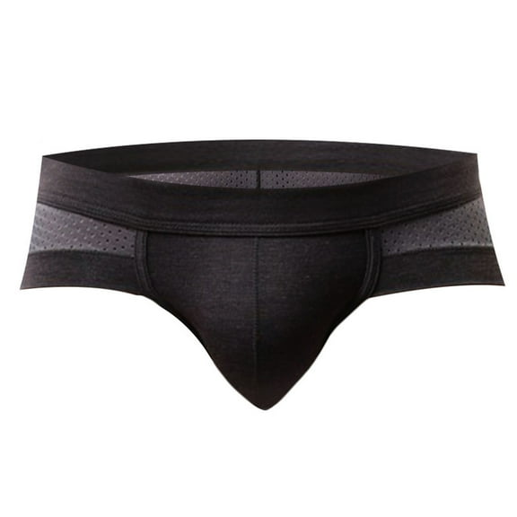 Gxdcog New Mens Underwear Mesh See Through Transparent Boxers Shorts Briefs Lingerie Brief Boxer Cotton Breathable Low Rise Trunk Lingerie for Male