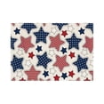 thumbnail image 1 of Gxdcog Placemat for 4th Of July Veterans Day Five-Pointed Star Pattern Table Mat Home Patriotic Table Decoration, 1 of 5