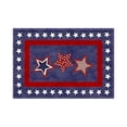 thumbnail image 1 of Gxdcog Placemat for 4th Of July Veterans Day Five-Pointed Star Pattern Table Mat Home Patriotic Table Decoration, 1 of 5