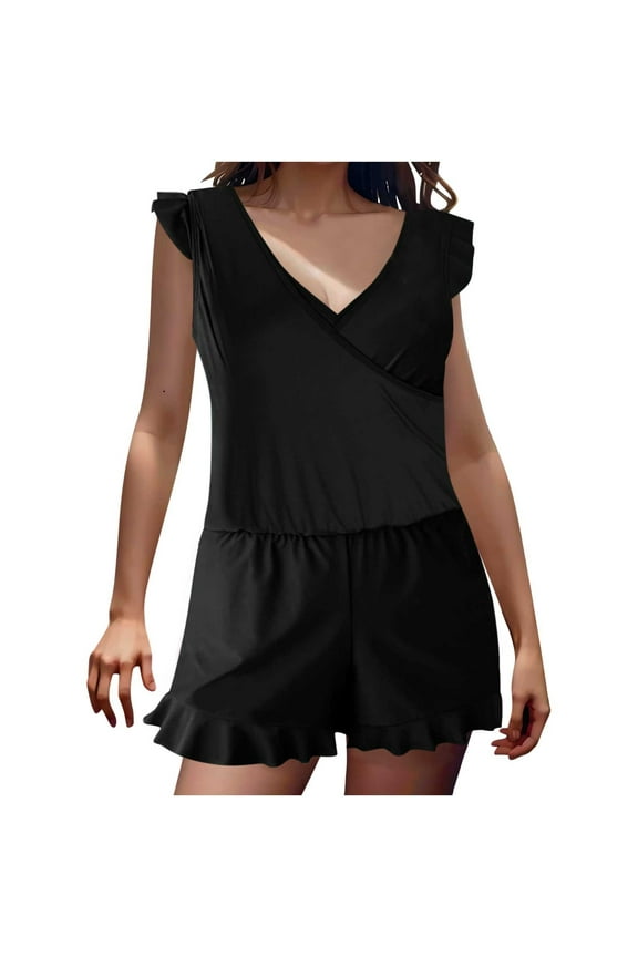 Sleeveless/One Piece/Summer/Polyester Rompers (Small-3XL)