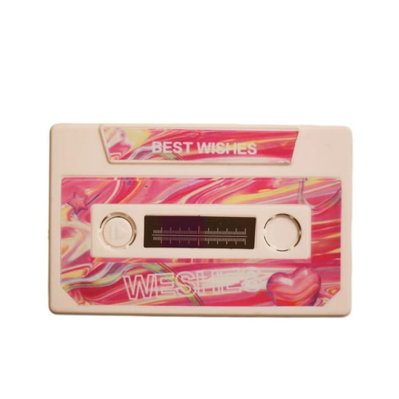 Gxdcog Valentine's Day Vintage Tape Recording Card 60 Second Recording Romantic Gift Card