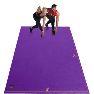 BalanceFrom 6 Ft. x 2Ft. x 1.5 In. Three-Fold High Density Foam Folding  Exercise Mat with Carrying Handles for MMA, Gymnastics and Home Gym, Black  