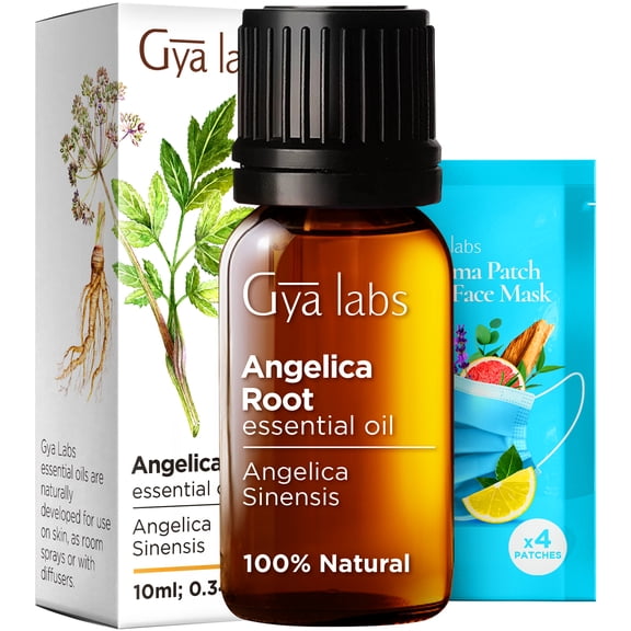 Gya Labs Angelica Root Essential Oil - 0.34 Fl Oz - for Hair, Skin, Diffuser, Aromatherapy & DIY Candle Making Scent