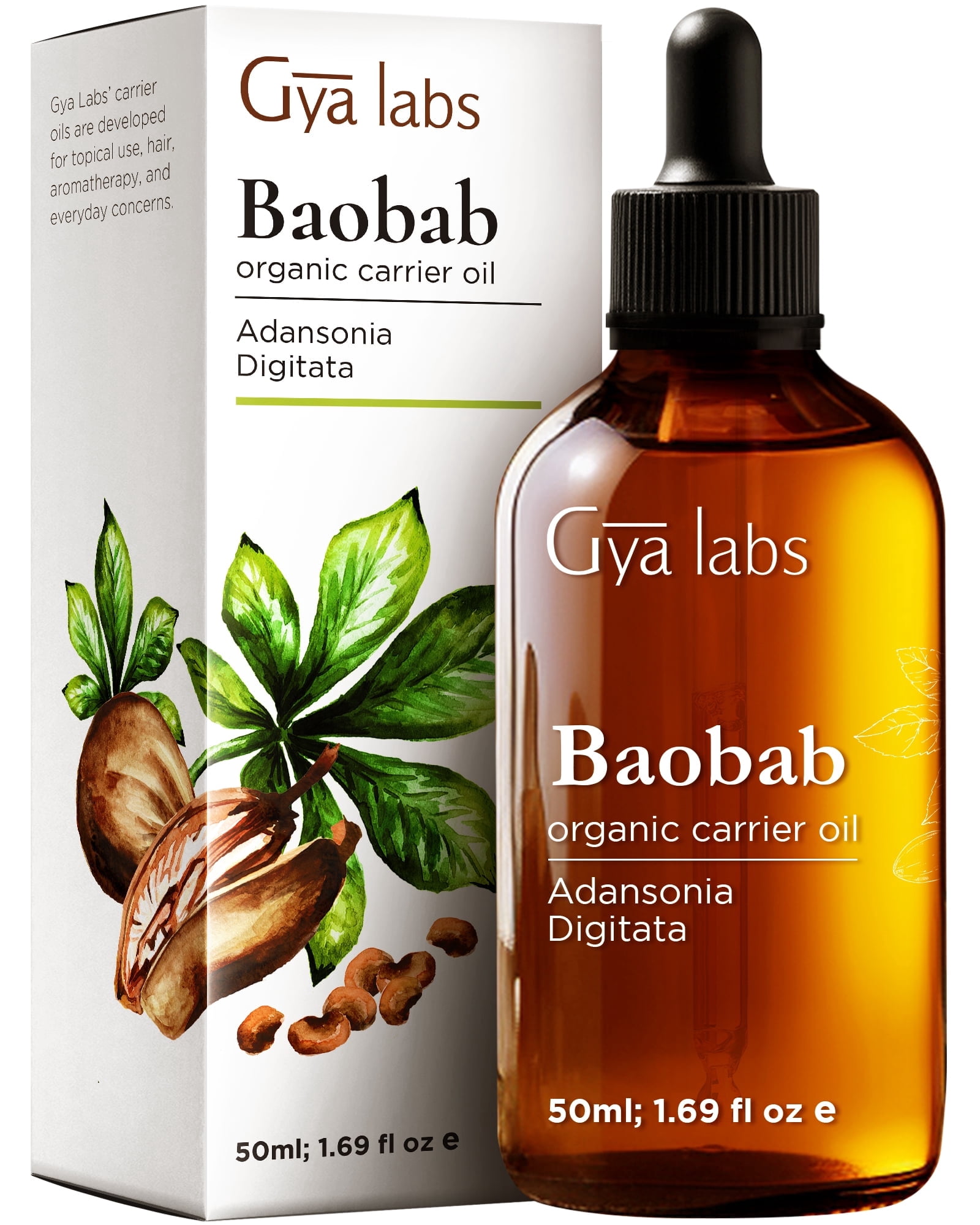 100% Pure Baobab Oil – Hydrate & Rejuvenate Skin, Cold Pressed, Vegan, 100ml