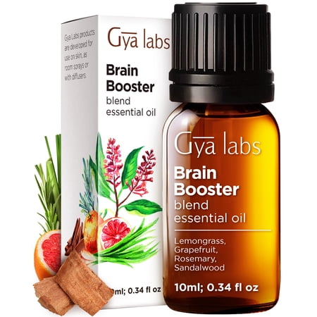 Gya Labs Breathe Essential Oil Blends - (0.34 fl oz) - Natural Breathe Easy Oils from Eucalyptus, Peppermint and More for Humidifier Cleaner