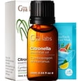 thumbnail image 1 of Gya Labs Citronella Essential Oil - 0.34 Fl Oz - Citronella Oil for Skin, Diffuser, Candle Making Scent DIY & Aromatherapy - Outdoor & Indoor Use, 1 of 7