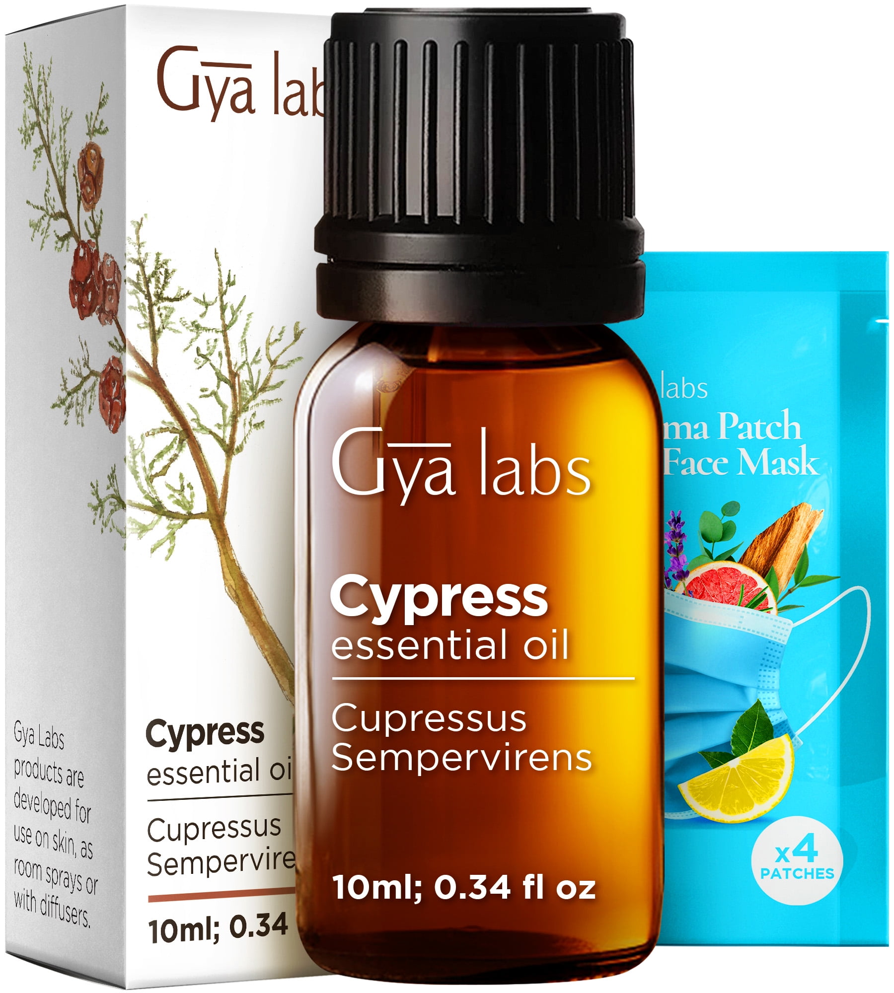 Gya Labs Cypress Essential Oil for Diffuser & Varicose Veins, 100% Natural Aromatherapy Diffuser Oil Cypress Fragrance Oil - 0.34 fl oz