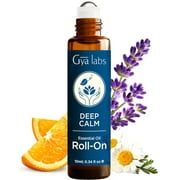Gya Labs Deep Calm Essential Oil Roll on - Relaxing Gifts for Women, Calming Oil, Chamomile & Lavender Aromatherapy Blend, Travel Size (0.34 Fl Oz)