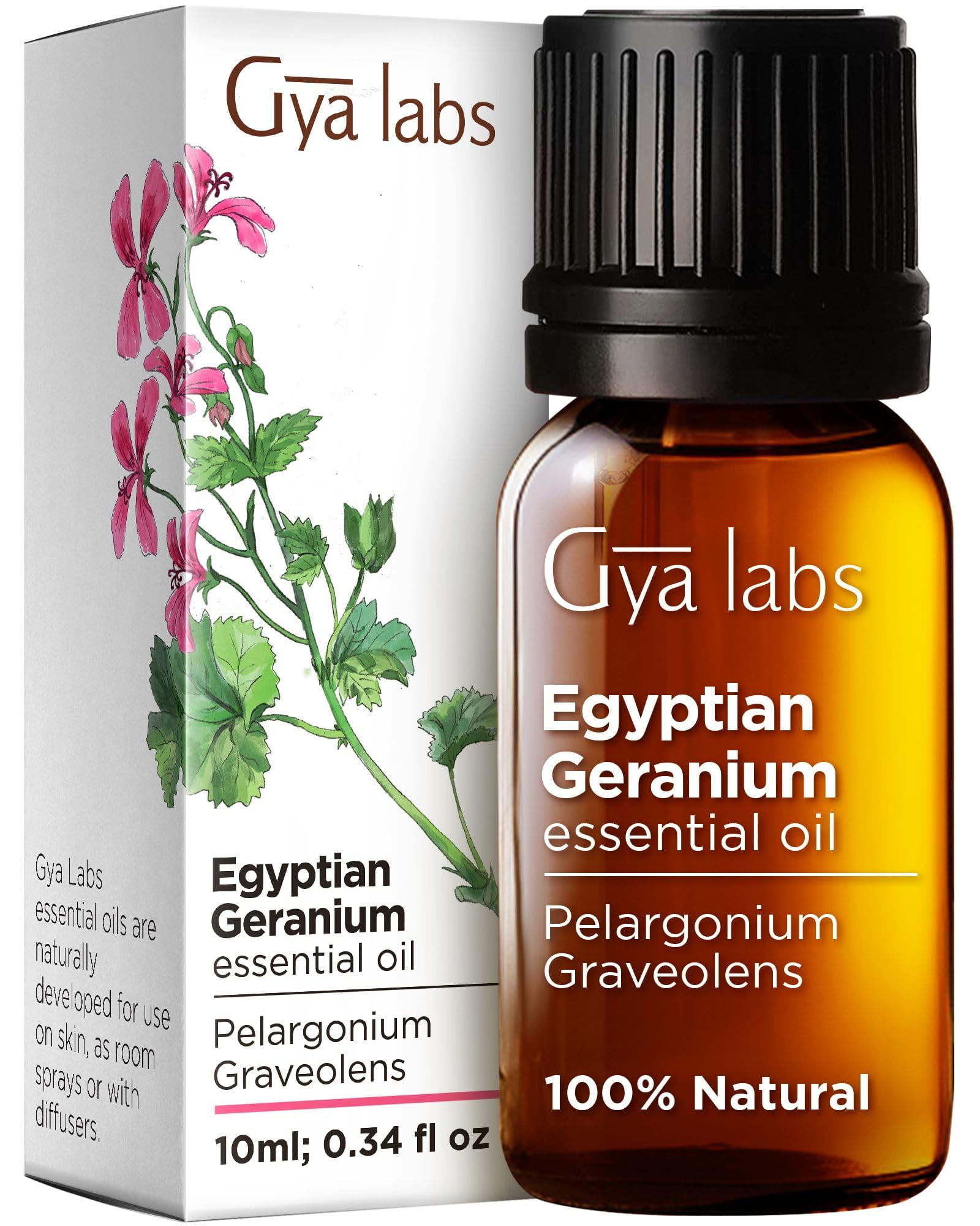 Gya Labs Egyptian Geranium Essential Oil for Skin 100 Natural
