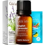 Gya Labs English Lavender Oil Essential Oil for Diffuser- Lavender Oil Essential Oils for Skin - Lavender Essential Oil for Hair (0.34 Fl Oz)
