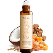 Gya Labs Frankincense and Somali Myrrh Essential Oil Roll on - Frankincense for Face, Myrrh for Skin, Body Ache Comfort, Aromatherapy, Travel Size (0.34 Fl Oz)