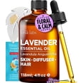 thumbnail image 1 of Gya Labs Lavender Essential Oil with Aromatherapy stone - Pure Soothing Floral Scent for Diffuser, Skincare, Hair Care & DIY - 4 fl oz, 1 of 7