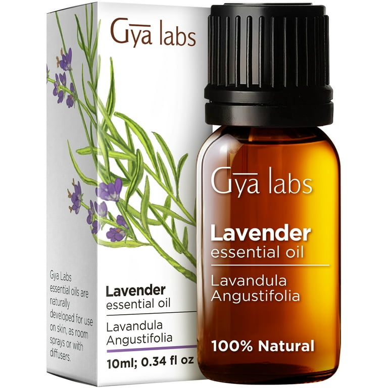Gya Labs Organic Lavender Essential Oil for Diffuser & Skin - 100% Natural  Organic Lavender Oil for Aromatherapy & Feelings of Relaxation - Lavender