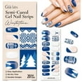 thumbnail image 1 of Gya Labs Nail Stickers - Festive - Wintertime | Long Lasting Nails for Women - Semi Cured Gel Nail Strips (20 Pcs) - Nail Stickers for Nail Art Kit - Stick on Nails, Nail Art Stickers, 1 of 8